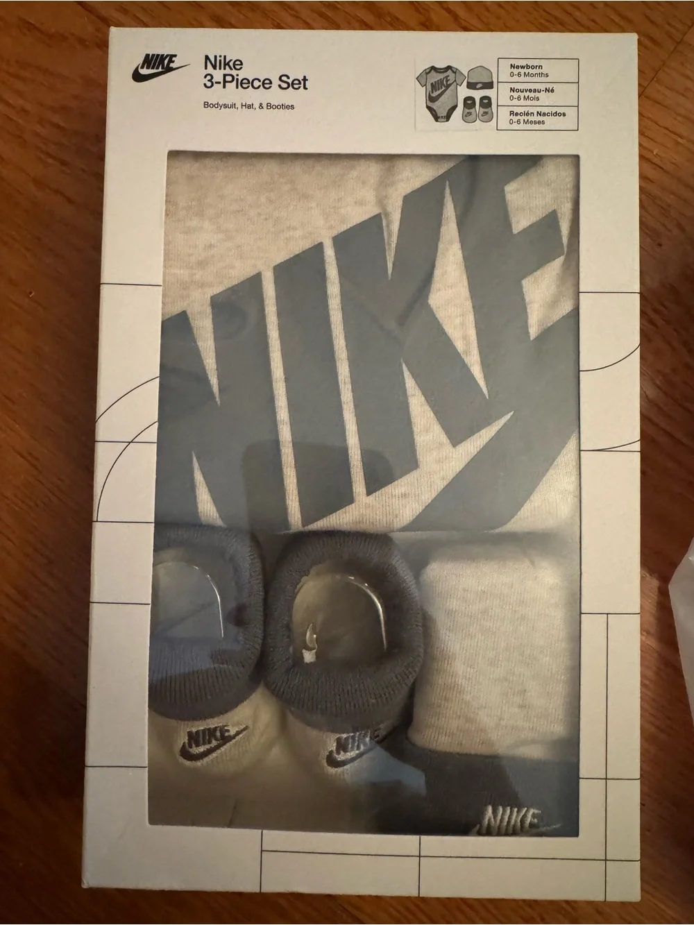 Nike Newborn Gray 3-Piece Set